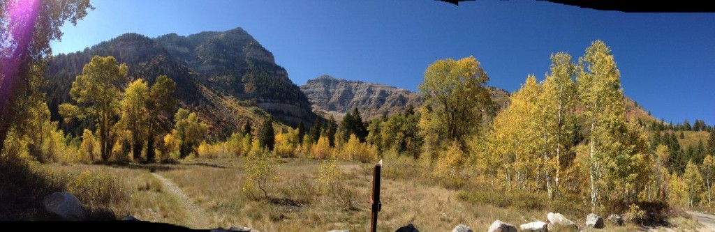 panorama just past the ranger's station on the Sundance side